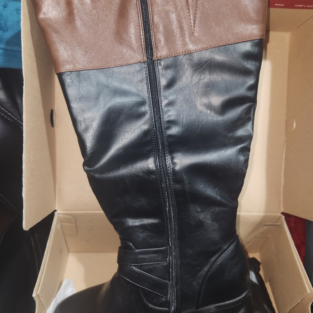 Stylish Black and Brown Women's Boots